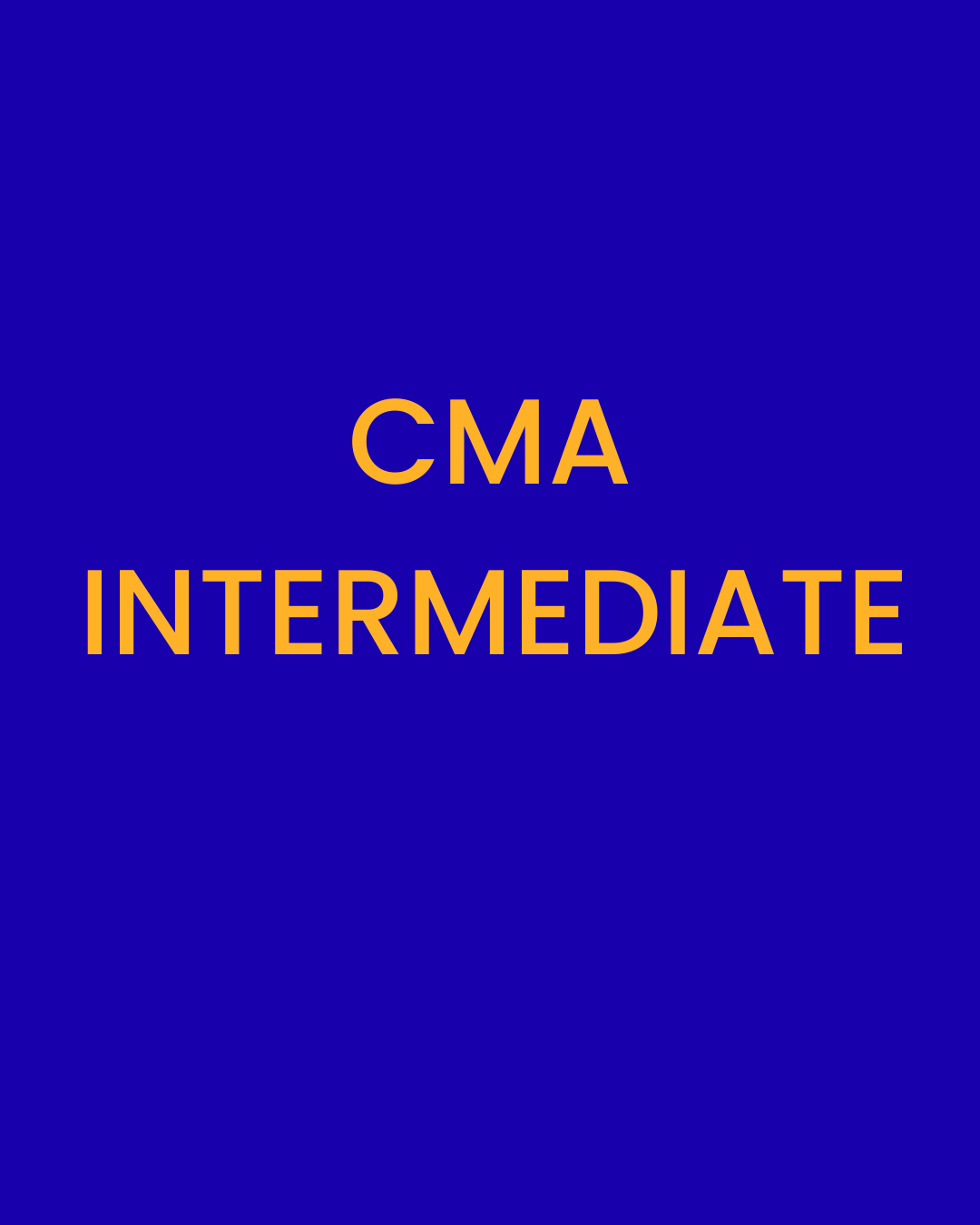 CMA Intermediate