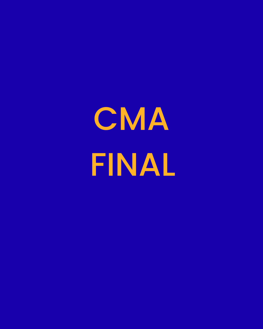 CMA Final